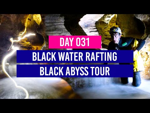 DAY 31 ⛑️ Black Water Rafting - Black Abyss Tour - New Zealand Travel