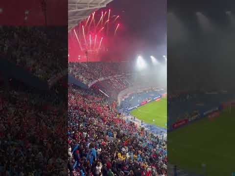 "Recibimiento de Cerro Porteño vs Palmeiras" Barra: La Plaza y Comando &bull; Club: Cerro Porteño &bull; País: Paraguay