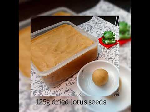 Lotus seeds paste making