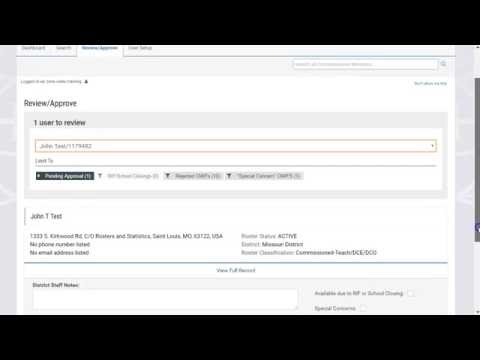 CMIF Review / Approve Training - LCMS District Offices