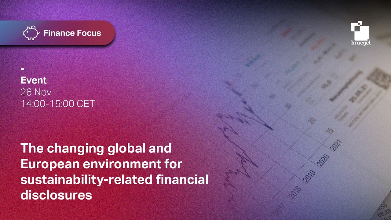 Finance Focus | The changing environment for sustainability-related financial disclosures