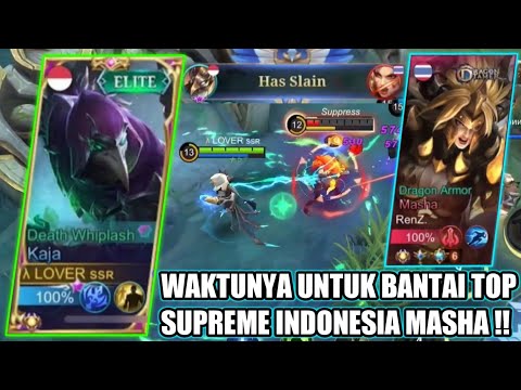 TOP GLOBAL KAJA vs MASHA SUPREME NO.6 INDONESIA !! - MOBILE LEGENDS