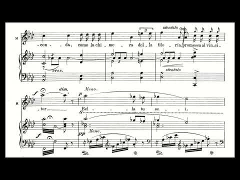 La Dolcissima efigie (Adriana Lecouvrer - F. Cilea) Score Animation