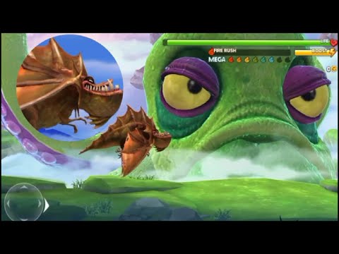 Grunderbite Rayman Legend Dragon KILLS Giant Octopus OCTONI - HUNGRY DRAGON