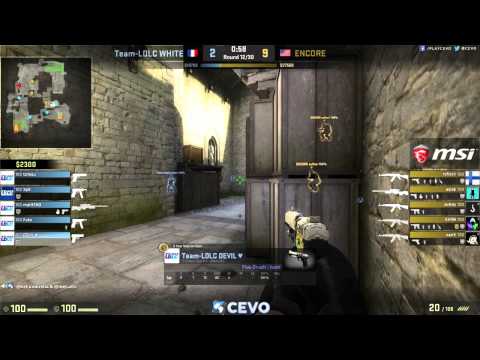 Team LDLC White vs Encore (CEVO-P Placement Tournament CS:GO Season 8) - Helium & Metuz