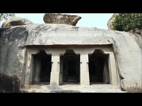 The 7th Century Dharmaraja cave temple, Mahabalipuram, India