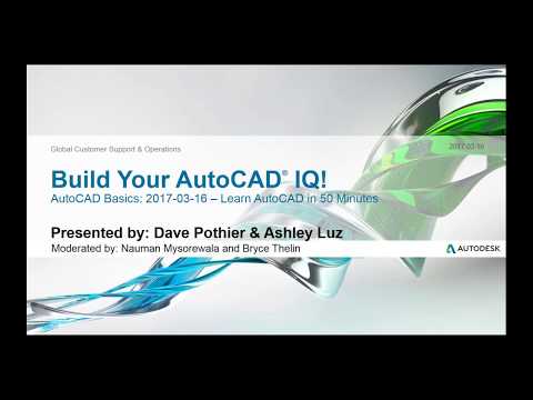 Webinar: Learn AutoCAD in 50 Minutes | AutoCAD