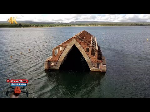 dronejlbrito ESPECIAL voo sobre IGREJA SUBMERSA DE Petrolândia PE #nordeste #drone #nordestino #4k 