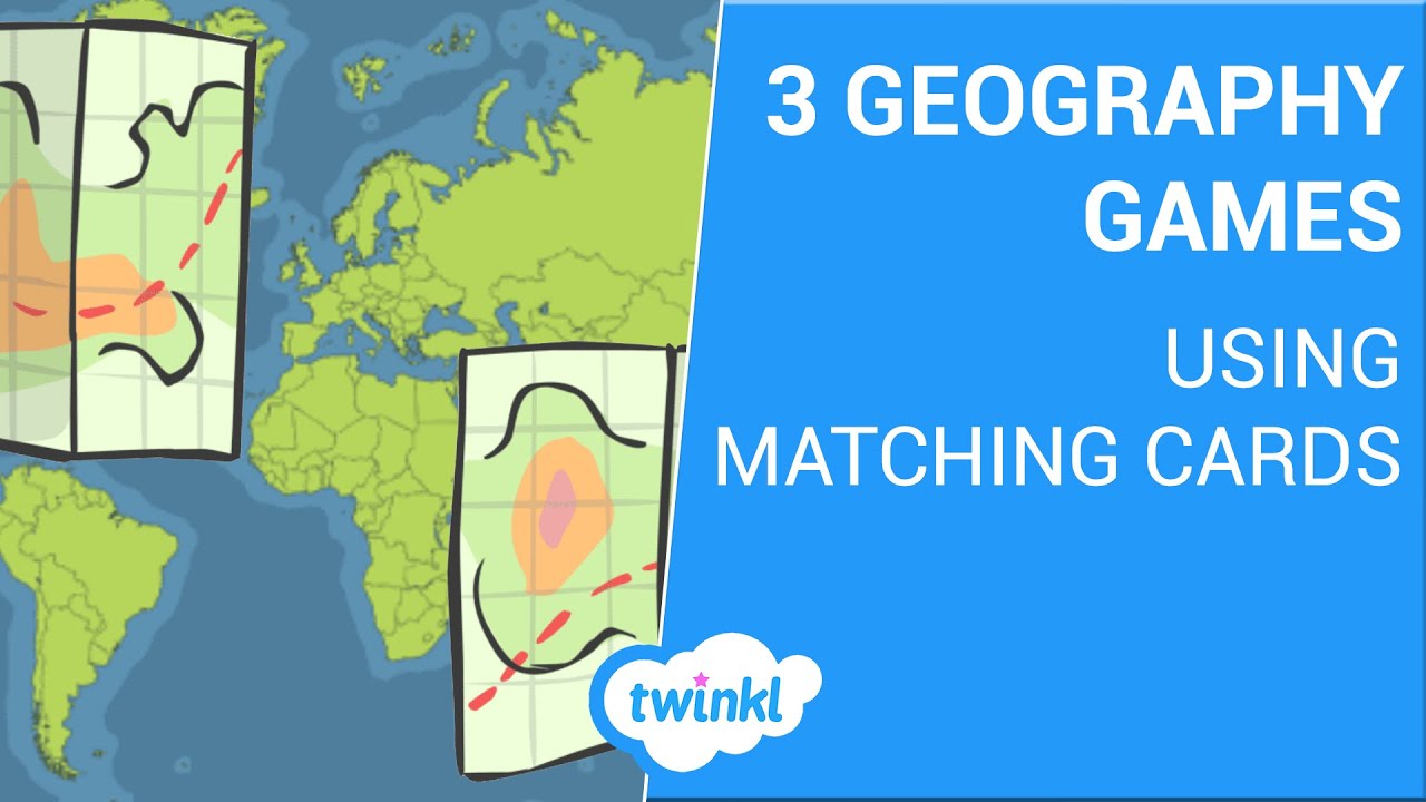 3 Geography Games Using Matching Cards