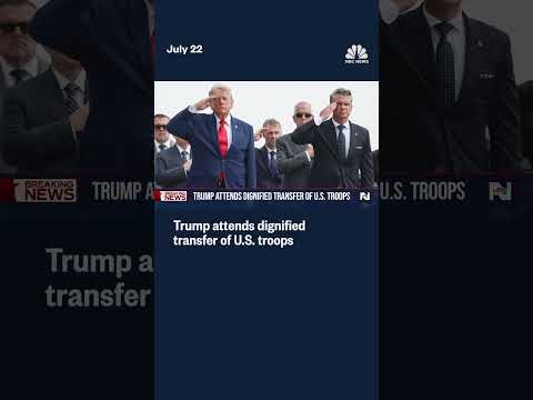 Trump attends dignified transfer of U.S. troops