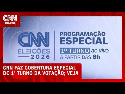 Eleições 2026: CNN faz cobertura especial do 1º turno da votação | CNN NOVO DIA