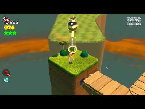 Super Mario 3D World [Switch] 5-4 Mario Speedrun - Time: 57