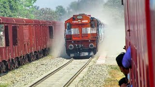 preview picture of video 'Heavy Dust Storm : Jaynagar-Patna Intercity Express Creates Dust Storm at Full Speed'