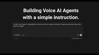 Build a Voice AI Agent with One Simple Instruction | SigmaMind AI