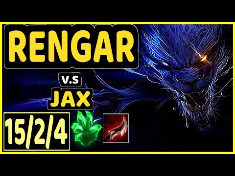 RAGNER (RENGAR) vs JAX - 15/2/4 KDA TOP CHALLENGER GAMEPLAY - EUW
