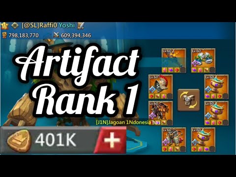 Lords Mobile. Rank 1 Artifact Challenge. Huge Stat increase. 800% mix. Lords Mobile ESP