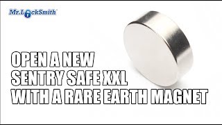 Open a New Sentry Safe XXL with a Rare Earth Magnet | Mr. Locksmith™