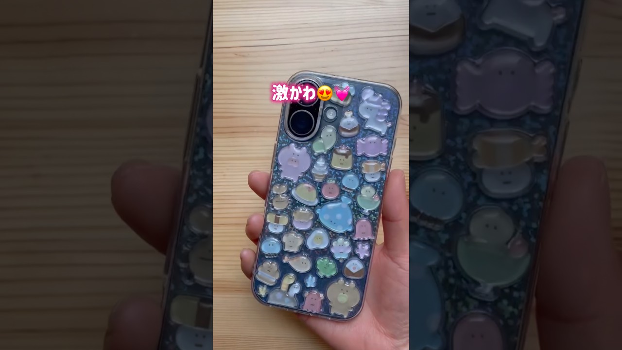 100均ケースをシールでデコったら可愛すぎた📱✨