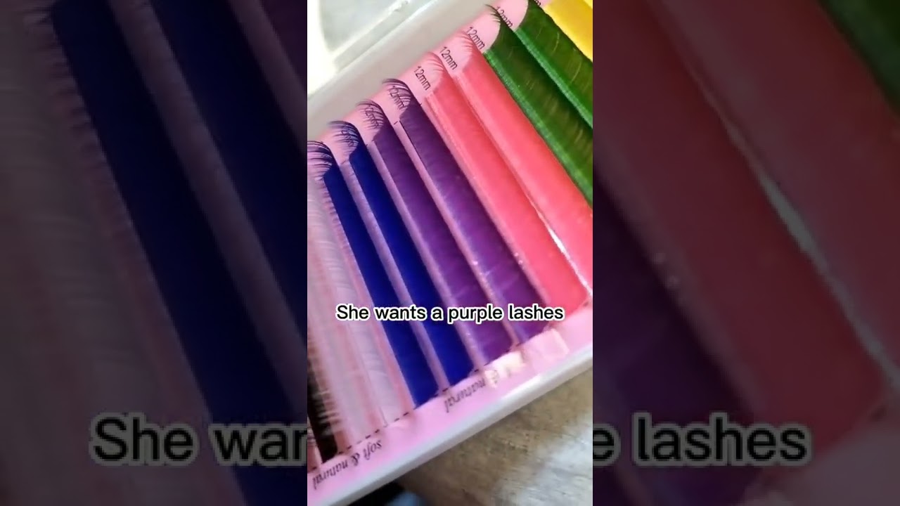 What do you think of coloured lashes?