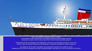 Gazelle of the Seas set for her maiden voyage on May 21st.