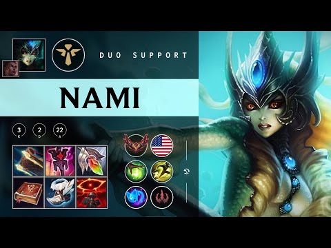 Nami Support vs Pyke - NA Grandmaster Patch 25.24