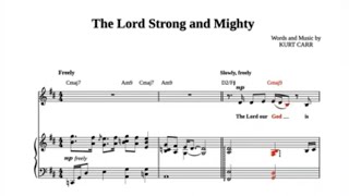 The Lord Strong and Mighty Piano Sheet Music Tutorial