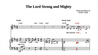 The Lord Strong and Mighty Piano Sheet Music Tutorial - How To Play