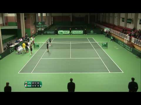 „Davis cup“ turnyro mačas: T. Babelis (LTU) - A. Rakotondramanga (MAD) I diena 2017-02-03