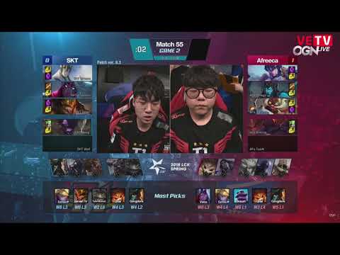 01 03 2018 Afreeca vs SKT LCK Xuân 2018ván 2