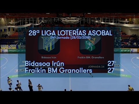 LIGA LOTERIAS ASOBAL J24 Bidasoa Irún - Fraikin BM Granollers 27 - 27