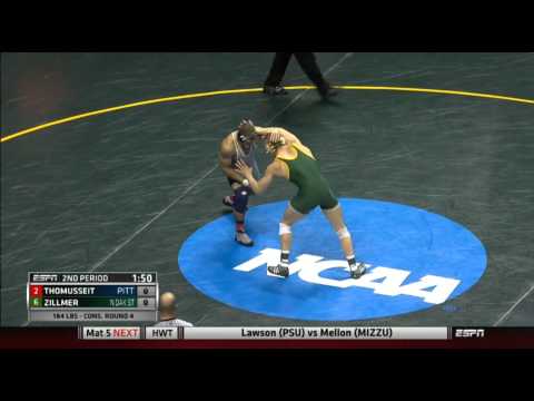 2015 NCAA 184 lb Consi Round 4: Thomusseit (PITT) v Zillmer (NDSU)