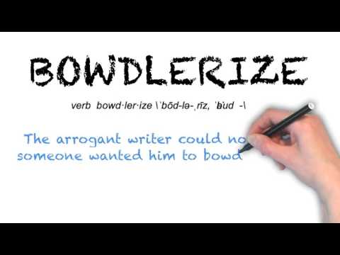 How To Pronounce 'BOWDLERIZE' | Ask Linda! | Pronunciation