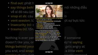 Đừng để bụng đôi khi không phải do bạn - Dr. Izzy Sealey #takeitpersonal #ielts