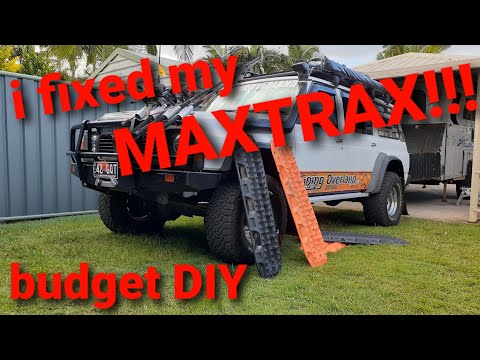 Budget maxtrax repairs. Don't throw them away or buy Extremes. Repaired with what I had in the shed