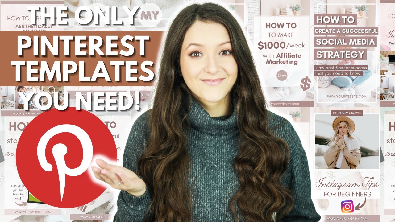 65+ Pinterest Pins Templates for Bloggers, Entrepreneurs, Online Coaches, and Content Creators