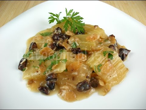 Cardo en salsa de almendras