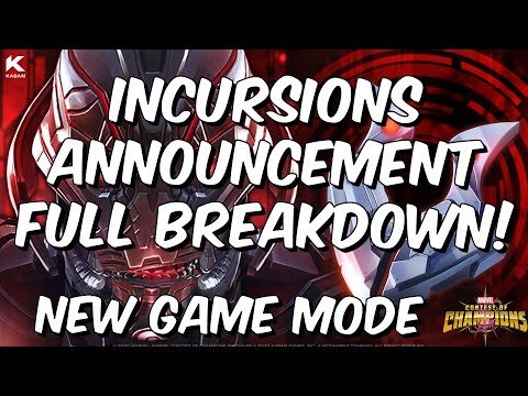 Incursions Announcement Full Breakdown! - New Permanent Game Mode - Marvel Contest of Champions
