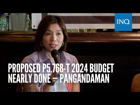 Proposed P5.768-T 2024 budget nearly done — Pangandaman