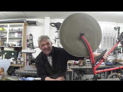 1118 An Easy To Make Flywheel From Concrete And  A Bicycle Wheel