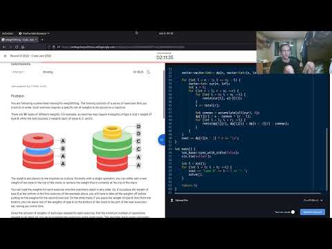 Google Code Jam Round 1A 2022 screencast