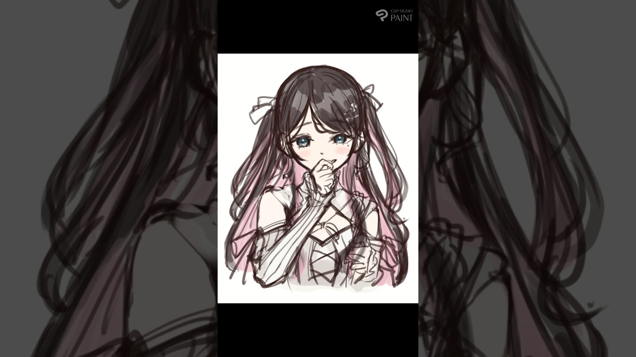 【ぶいすぽっ！】花芽なずな イラストメイキング #shorts #ぶいすぽ #花芽なずな #イラスト #イラストメイキング #illustration