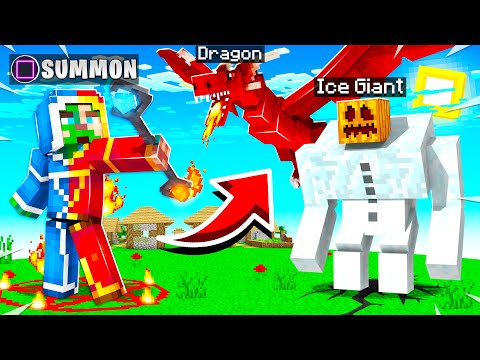 Playing as FIRE & ICE WIZARDS in Minecraft! (pets)