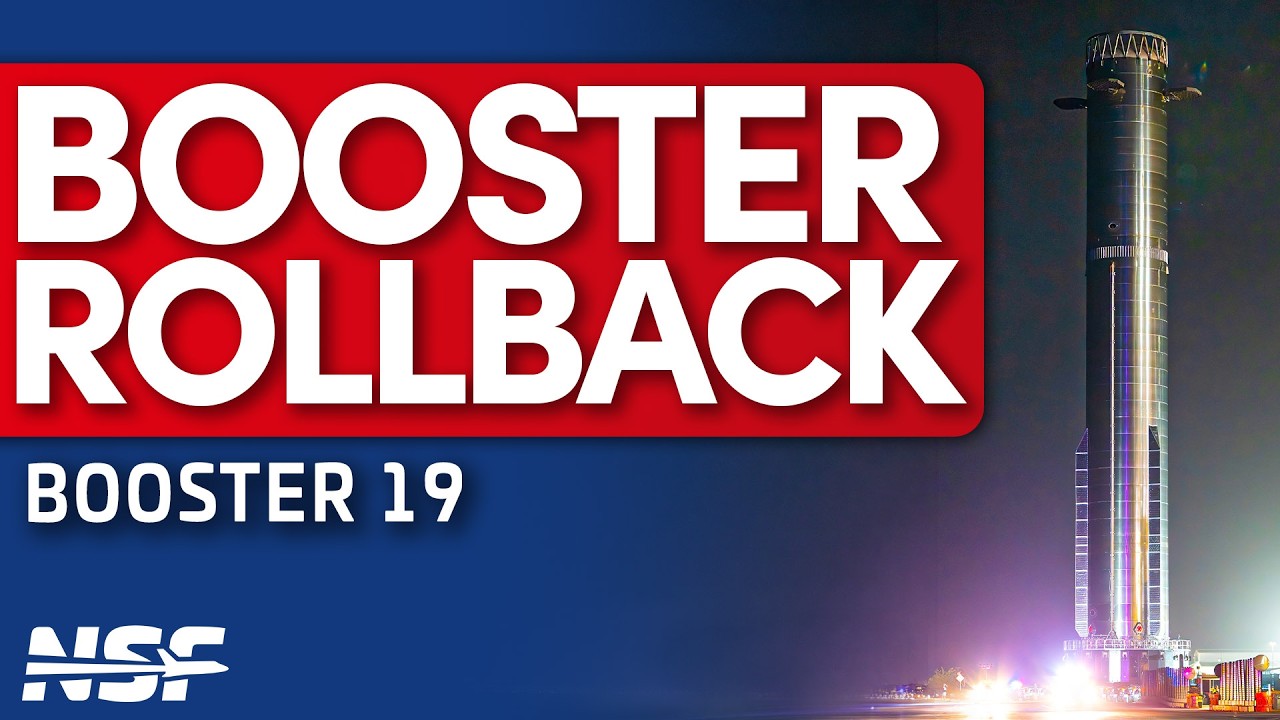 SpaceX rolls back Booster 19 from Pad 2