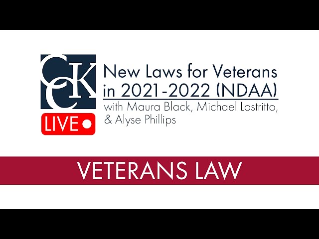 New Laws for Veterans and Servicemembers in 2021: NDAA