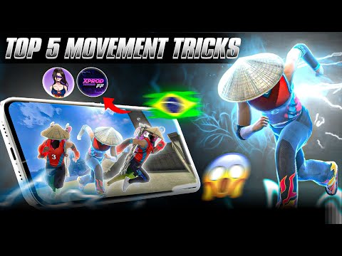 Top 5 ! Underrated Movement 🌪️ Tricks Tutorial 🤯IN MOBILE 📲 | Secret [ 360° Unique ] Movement Tricks