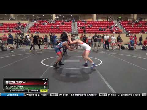14U Boys 110 Tristan Forsman Vici Wrestling Club Vs Julian Glover Abilene Kids Wrestling Club