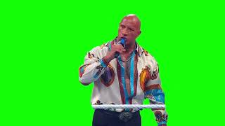 The Rock "now go home and smoke some more crack" green screen