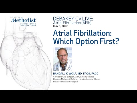 Atrial Fibrillation: Which Option First? (Randall Wolf, MD) May 3, 2022