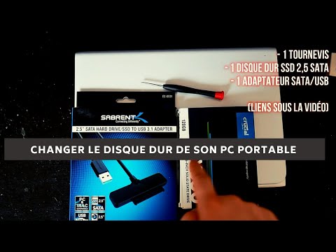 Changer disque dur d'ordinateur portable et le remplacer par un disque ssd sans réinstaller windows