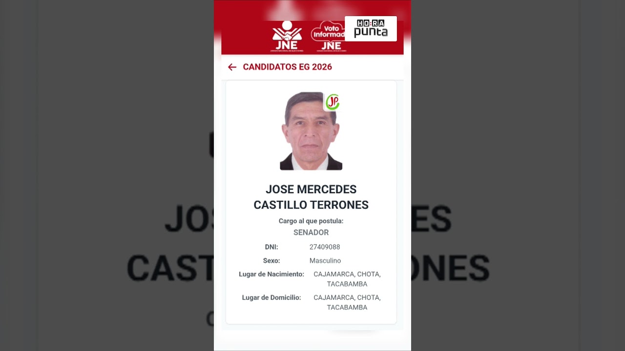 Pedro Castillo's brother has been elected as a senator without having completed high school.